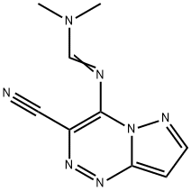 N'-(3-Cyanopyrazolo[5,1-c][1,2,4]triazin-4-yl)-N,N-dimethylimidoformamide Struktur