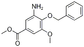 Methyl 3-amino-4-(benzyloxy)-5-methoxybenzenecarboxylate Struktur