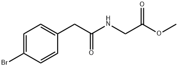 Methyl N-[(4-bromophenyl)acetyl]glycinate Struktur