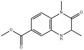 Methyl 1,3-dimethyl-2-oxo-1,2,3,4-tetrahydroquinoxaline-6-carboxylate Struktur