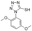 1-(2,5-Dimethoxyphenyl)-1H-tetrazole-5-thiol Struktur