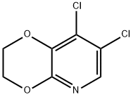 7,8-Dichloro-2,3-dihydro-[1,4]dioxino[2,3-b]pyridine Struktur