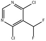 4,6-Dichloro-5-(difluoromethyl)pyrimidine Struktur