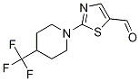 2-[4-(Trifluoromethyl)piperidin-1-yl]-1,3-thiazole-5-carboxaldehyde Struktur