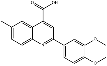 2-(3,4-DIMETHOXYPHENYL)-6-METHYLQUINOLINE-4-CARBOXYLIC ACID Struktur