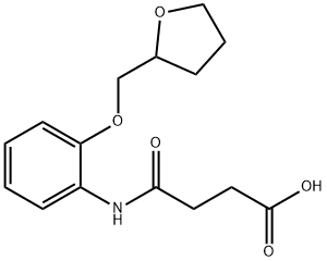 4-OXO-4-[2-(TETRAHYDRO-2-FURANYLMETHOXY)ANILINO]-BUTANOIC ACID Struktur