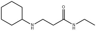 3-(CYCLOHEXYLAMINO)-N-ETHYLPROPANAMIDE Struktur