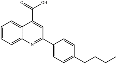 2-(4-BUTYLPHENYL)QUINOLINE-4-CARBOXYLIC ACID Struktur