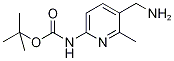 tert-butyl 5-(aminomethyl)-6-methylpyridin-2-ylcarbamate Struktur