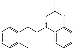 2-Isopropoxy-N-(2-methylphenethyl)aniline Struktur