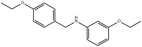 3-Ethoxy-N-(4-ethoxybenzyl)aniline Struktur