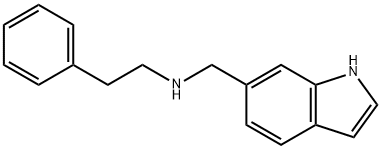 N-(1H-Indol-6-ylmethyl)-N-(2-phenylethyl)amine Struktur