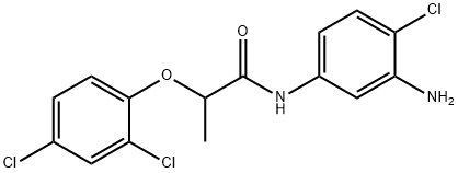 N-(3-Amino-4-chlorophenyl)-2-(2,4-dichlorophenoxy)propanamide Struktur