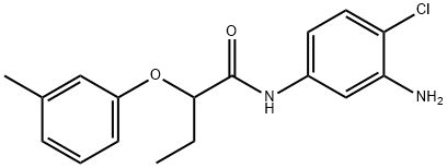 N-(3-Amino-4-chlorophenyl)-2-(3-methylphenoxy)-butanamide Struktur