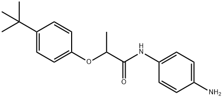 N-(4-Aminophenyl)-2-[4-(tert-butyl)phenoxy]-propanamide Struktur