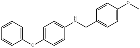 N-(4-Methoxybenzyl)-4-phenoxyaniline Struktur