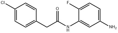 N-(5-Amino-2-fluorophenyl)-2-(4-chlorophenyl)-acetamide Struktur