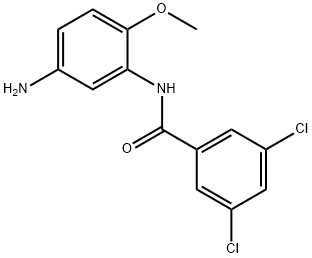 N-(5-Amino-2-methoxyphenyl)-3,5-dichlorobenzamide Struktur