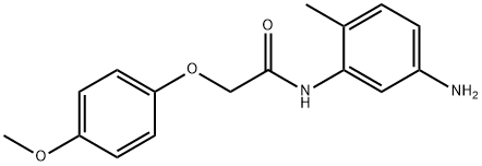 N-(5-Amino-2-methylphenyl)-2-(4-methoxyphenoxy)-acetamide Struktur