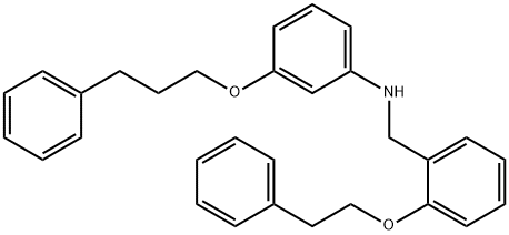 N-[2-(Phenethyloxy)benzyl]-3-(3-phenylpropoxy)aniline Struktur