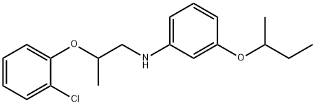 N-[3-(sec-Butoxy)phenyl]-N-[2-(2-chlorophenoxy)-propyl]amine Struktur