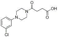 4-[4-(3-chlorophenyl)piperazin-1-yl]-4-oxobutanoic acid Struktur