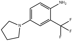 4-pyrrolidin-1-yl-2-(trifluoromethyl)aniline Struktur