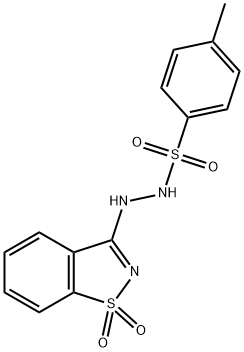 N'-(1,1-dioxido-1,2-benzisothiazol-3-yl)-4-methylbenzenesulfonohydrazide Struktur