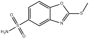 2-(methylthio)-1,3-benzoxazole-5-sulfonamide Struktur