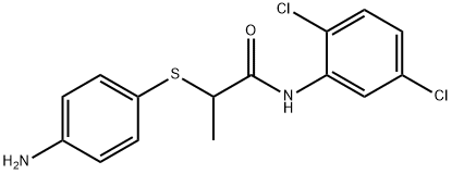 2-[(4-aminophenyl)thio]-N-(2,5-dichlorophenyl)propanamide Struktur