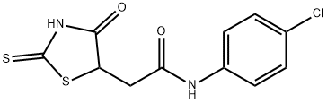 N-(4-chlorophenyl)-2-(2-mercapto-4-oxo-4,5-dihydro-1,3-thiazol-5-yl)acetamide Struktur