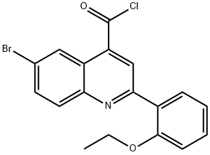 6-bromo-2-(2-ethoxyphenyl)quinoline-4-carbonyl chloride Struktur