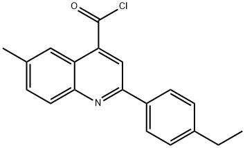 2-(4-ethylphenyl)-6-methylquinoline-4-carbonyl chloride Struktur