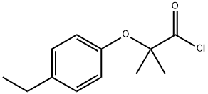 2-(4-ethylphenoxy)-2-methylpropanoyl chloride Struktur