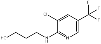 3-{[3-Chloro-5-(trifluoromethyl)-2-pyridinyl]-amino}-1-propanol Struktur