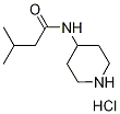 3-Methyl-N-(4-piperidinyl)butanamide hydrochloride Struktur