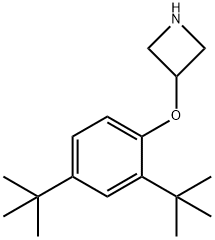 3-[2,4-Di(tert-butyl)phenoxy]azetidine Struktur