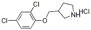 3-[(2,4-Dichlorophenoxy)methyl]pyrrolidinehydrochloride Struktur