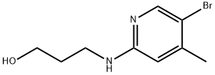 3-[(5-Bromo-4-methyl-2-pyridinyl)amino]-1-propanol Struktur