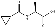 N-(Cyclopropylcarbonyl)alanine Struktur