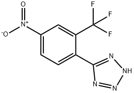 5-[4-Nitro-2-(trifluoromethyl)phenyl]-2H-1,2,3,4-tetraazole Struktur