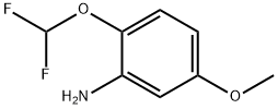 2-Difluoromethoxy-5-methoxy-phenylamine Struktur