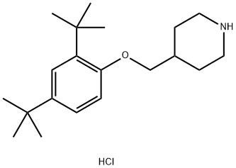 4-{[2,4-Di(tert-butyl)phenoxy]methyl}piperidinehydrochloride Struktur