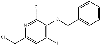 3-(Benzyloxy)-2-chloro-6-(chloromethyl)-4-iodopyridine Struktur