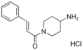 4-piperidinamine, 1-[(2E)-1-oxo-3-phenyl-2-propenyl]- Struktur