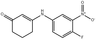 2-cyclohexen-1-one, 3-[(4-fluoro-3-nitrophenyl)amino]- Struktur