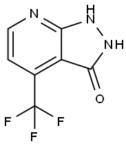 4-(Trifluoromethyl)-1H,2H,3H-pyrazolo-[3,4-b]pyridin-3-one Struktur