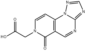 (6-Oxopyrido[3,4-e][1,2,4]triazolo-[1,5-a]pyrimidin-7(6H)-yl)acetic acid Struktur