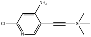 2-Chloro-5-[2-(trimethylsilyl)ethynyl]pyridin-4-amine Struktur