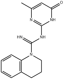 N-[(2Z)-6-Methyl-4-oxo-3,4-dihydropyrimidin-2(1H)-ylidene]-3,4-dihydroquinoline-1(2H)-carboximidamid Struktur